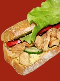 Kycklingbaguette
