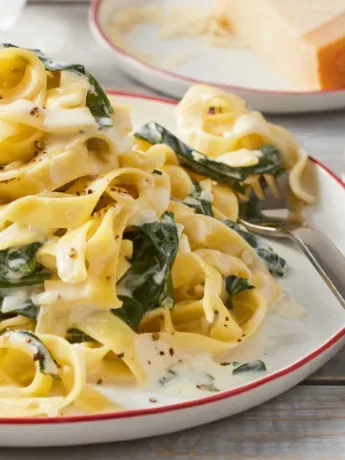 Pasta mit Spinat