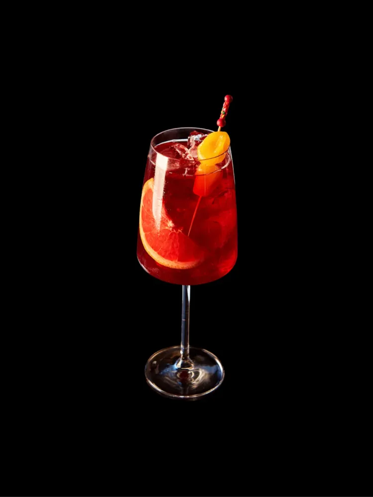 Roter Spritzer