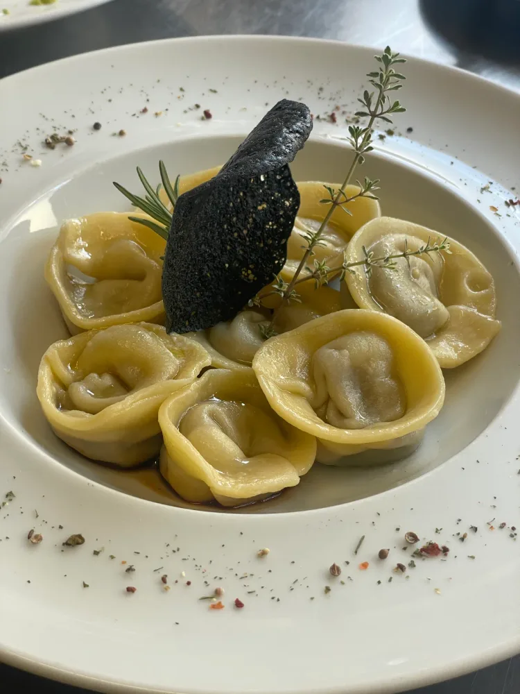 Homemade tortelloni