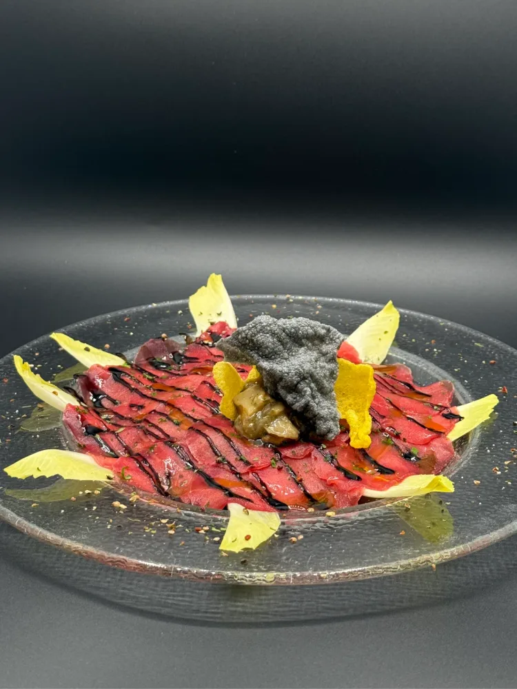 Venison carpaccio