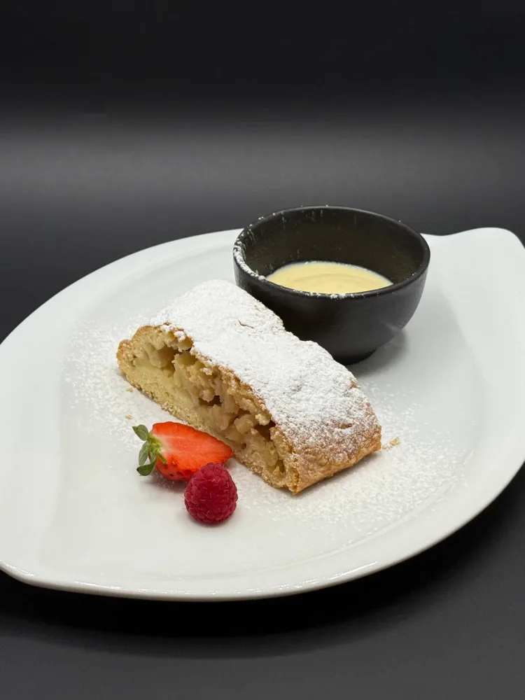 Homemade apple strudel