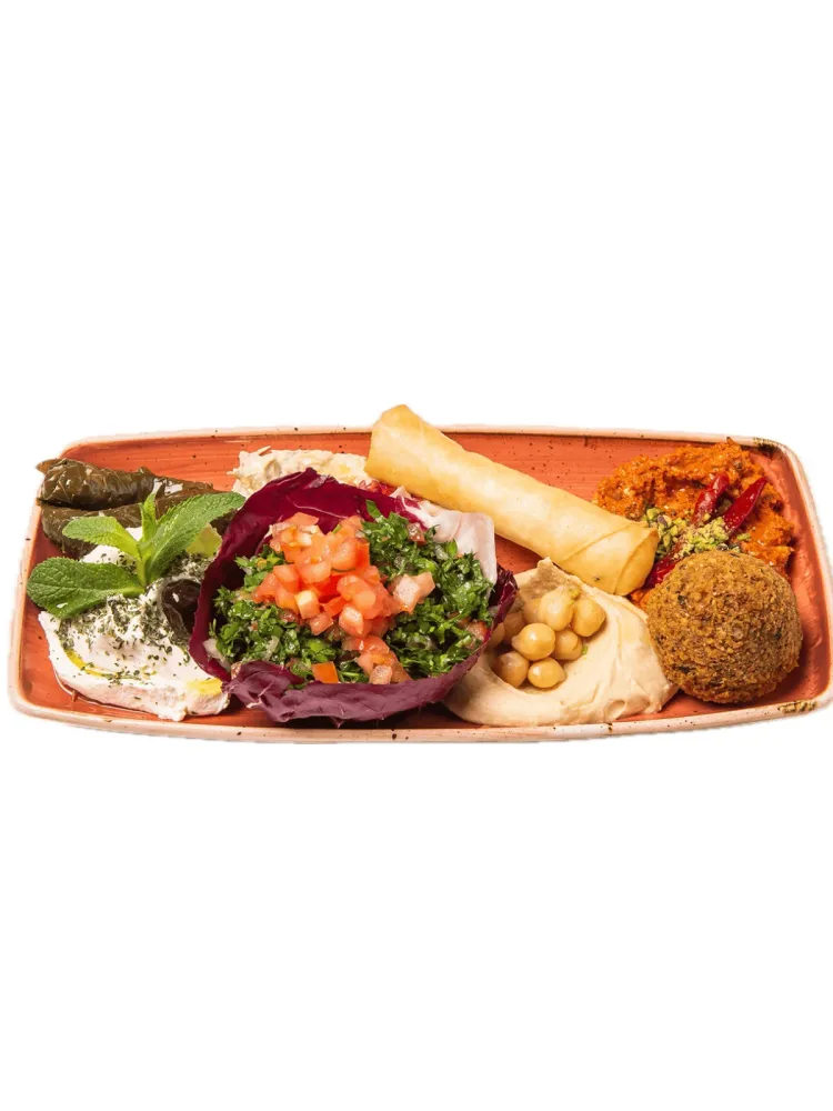 Meze karışımı 1 kişi için (vegan mümkün)